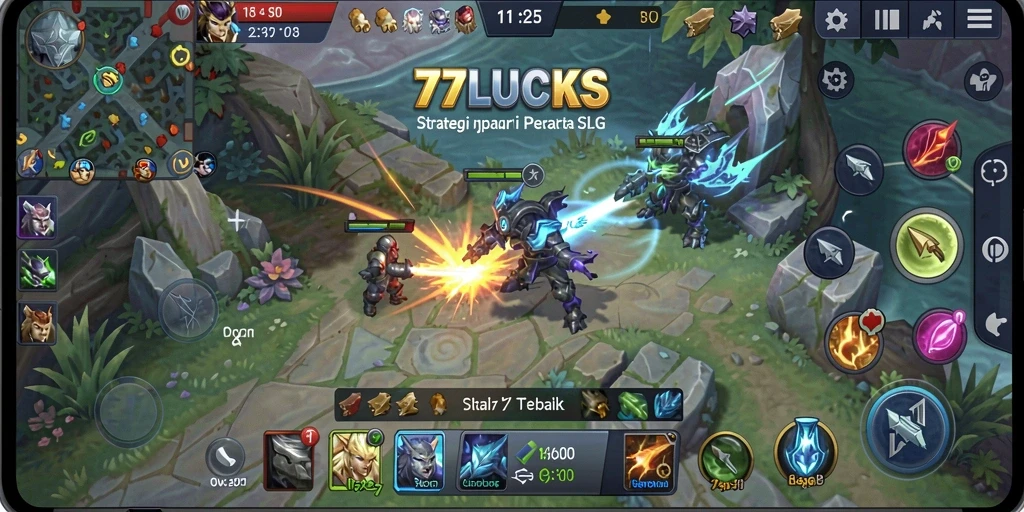 Tampilan gameplay SLG yang menarik di 77LUCKS.