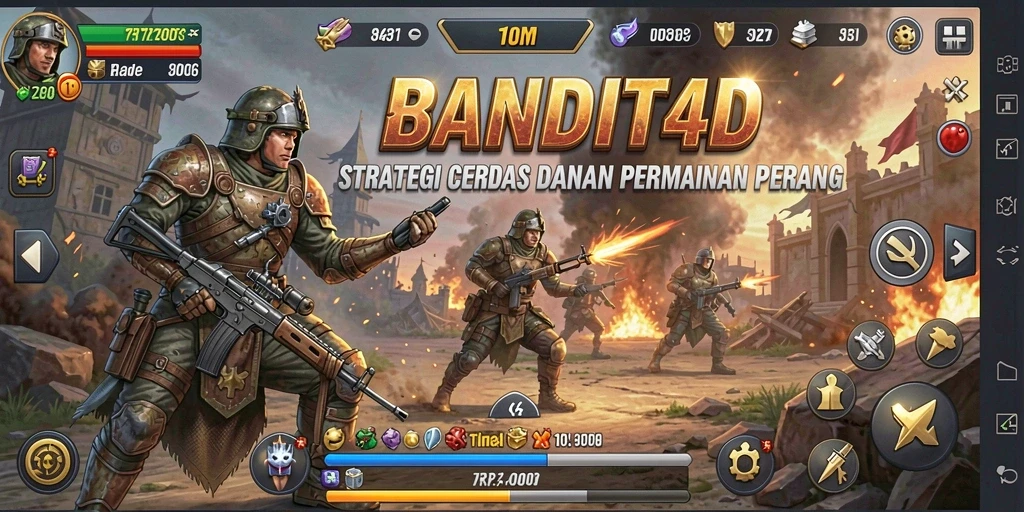 Tampilan gameplay menarik dan penuh aksi dari BANDIT4D.