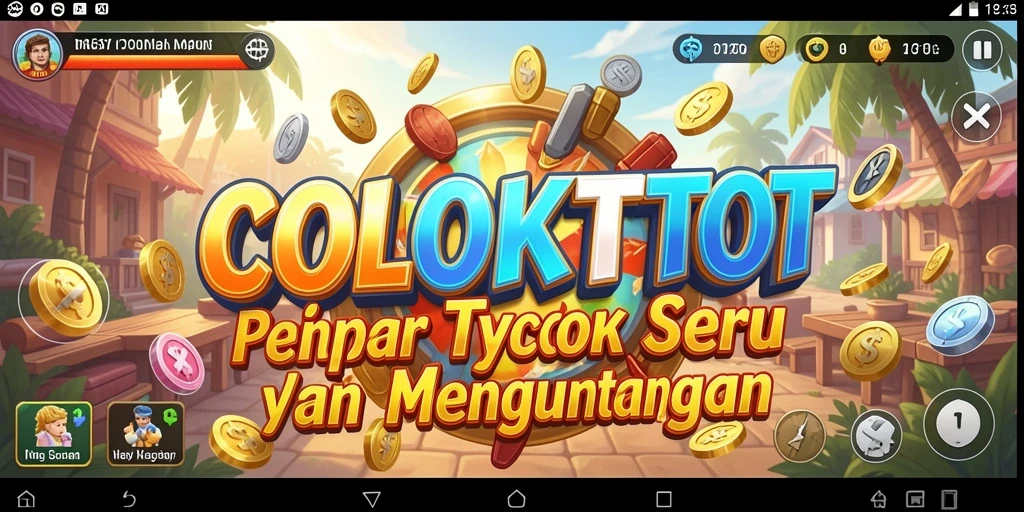 Tampilan gameplay COLOKTOTO yang menarik dengan elemen Tycoon yang mendebarkan.