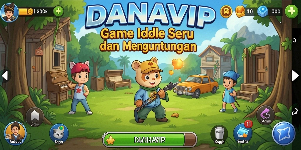 Tampilan gameplay DANAVIP yang menarik dan interaktif.