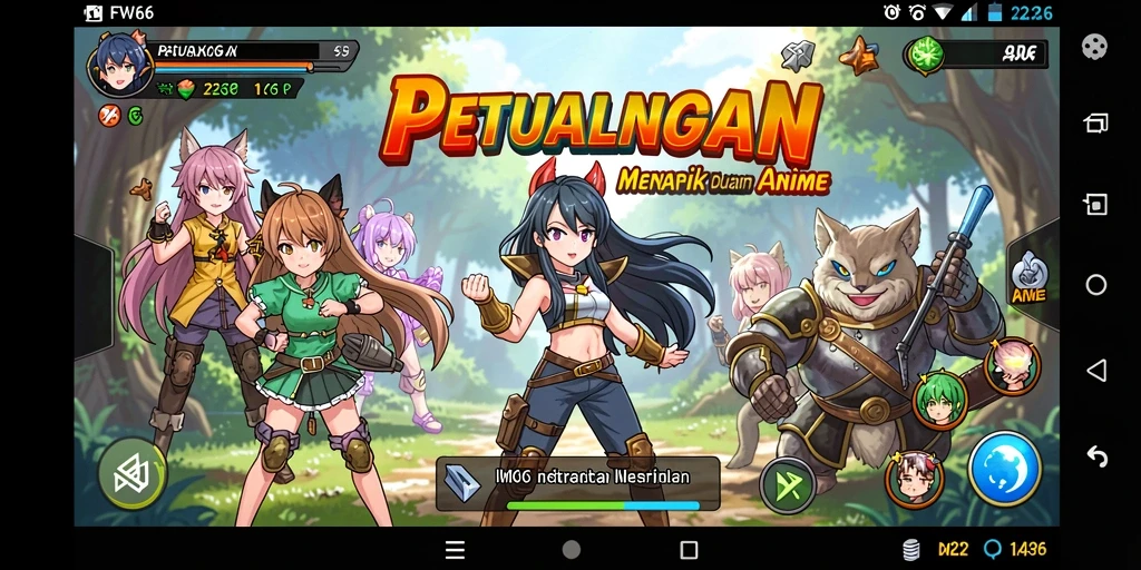Tampilan screenshot FW66 menunjukkan aksi seru dalam gameplay Anime.