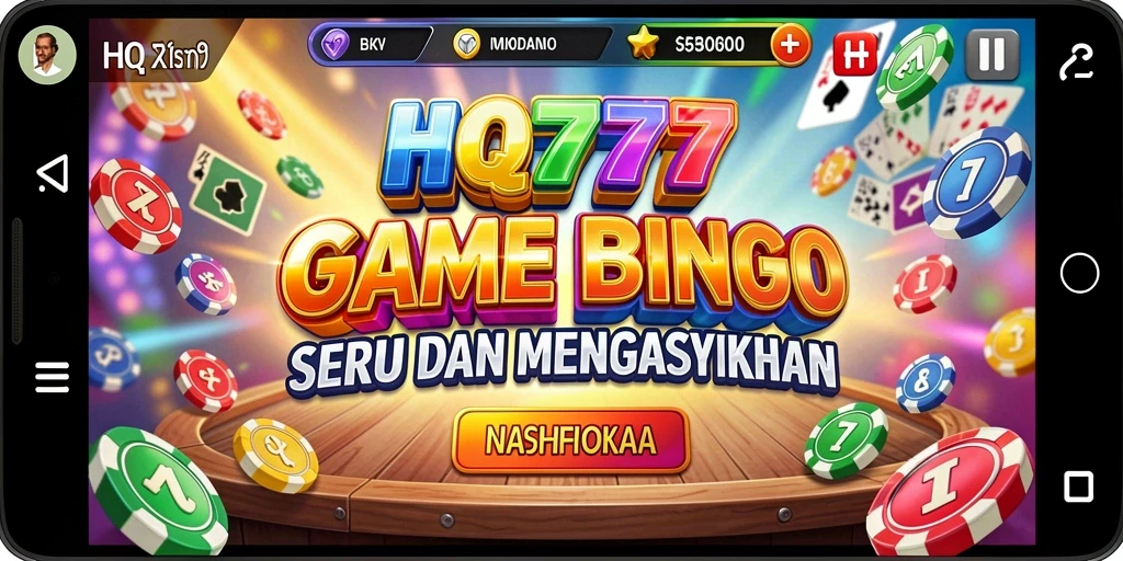 Tampilan gameplay Bingo seru di HQ777 menunjukkan interaksi pemain yang aktif.