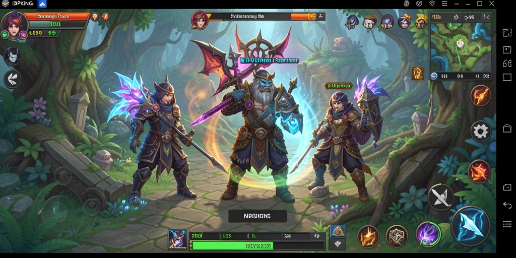 Tampilan gameplay seru dari IDPKING menampilkan petualangan RPG yang menegangkan.