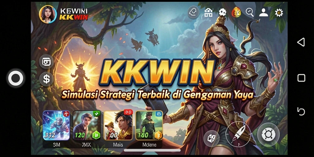 Menampilkan gameplay KKWIN yang menarik dan interaktif.