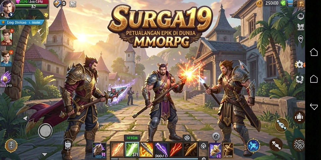 Tangkapan layar menampilkan aksi seru dalam gameplay MMORPG.