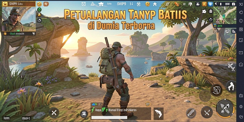 Tampilan gameplay mendebarkan dalam dunia terbuka SVIP9.